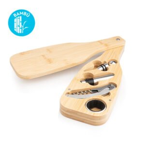 Set de vino Bottle Bambú
